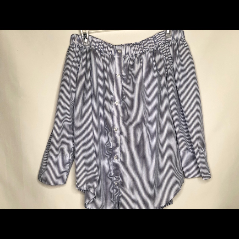 Women’s Buttoned Down Over the Shoulder Blouse